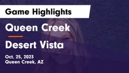 Queen Creek  vs Desert Vista  Game Highlights - Oct. 25, 2023