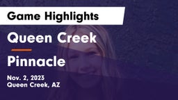 Queen Creek  vs Pinnacle  Game Highlights - Nov. 2, 2023