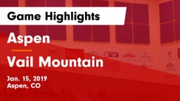 Aspen  vs Vail Mountain Game Highlights - Jan. 15, 2019