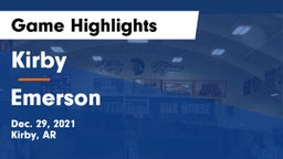 Kirby  vs Emerson Game Highlights - Dec. 29, 2021