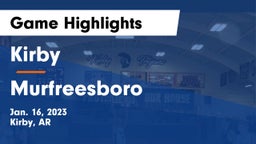 Kirby  vs Murfreesboro Game Highlights - Jan. 16, 2023