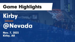 Kirby  vs @Nevada Game Highlights - Nov. 7, 2023