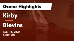 Kirby  vs Blevins  Game Highlights - Feb. 16, 2022