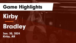 Kirby  vs Bradley Game Highlights - Jan. 30, 2024