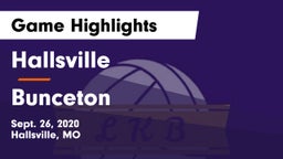 Hallsville  vs Bunceton Game Highlights - Sept. 26, 2020