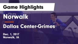 Norwalk  vs Dallas Center-Grimes  Game Highlights - Dec. 1, 2017