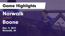 Norwalk  vs Boone  Game Highlights - Dec. 9, 2017
