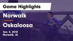 Norwalk  vs Oskaloosa  Game Highlights - Jan. 5, 2018