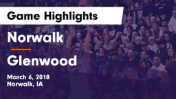 Norwalk  vs Glenwood  Game Highlights - March 6, 2018