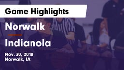 Norwalk  vs Indianola  Game Highlights - Nov. 30, 2018