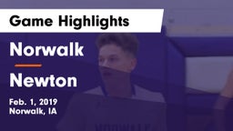 Norwalk  vs Newton   Game Highlights - Feb. 1, 2019