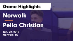 Norwalk  vs Pella Christian  Game Highlights - Jan. 22, 2019