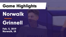 Norwalk  vs Grinnell  Game Highlights - Feb. 5, 2019