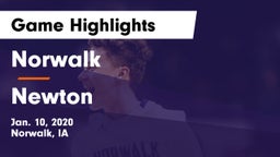 Norwalk  vs Newton   Game Highlights - Jan. 10, 2020
