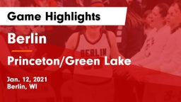 Berlin  vs Princeton/Green Lake  Game Highlights - Jan. 12, 2021