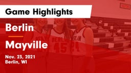 Berlin  vs Mayville  Game Highlights - Nov. 23, 2021