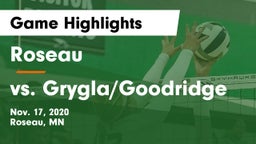 Roseau  vs vs. Grygla/Goodridge Game Highlights - Nov. 17, 2020