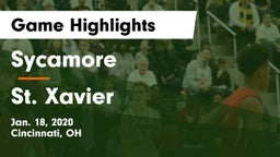 Sycamore  vs St. Xavier  Game Highlights - Jan. 18, 2020