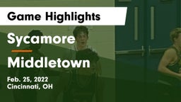 Sycamore  vs Middletown  Game Highlights - Feb. 25, 2022