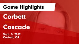 Corbett  vs Cascade  Game Highlights - Sept. 5, 2019