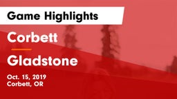 Corbett  vs Gladstone  Game Highlights - Oct. 15, 2019