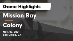 Mission Bay  vs Colony  Game Highlights - Nov. 20, 2021