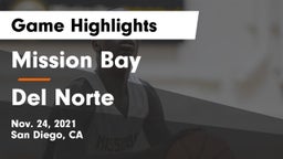 Mission Bay  vs Del Norte  Game Highlights - Nov. 24, 2021