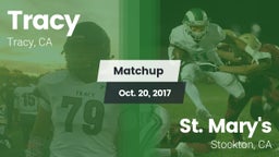 Matchup: Tracy  vs. St. Mary's  2017
