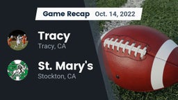 Recap: Tracy  vs. St. Mary's  2022