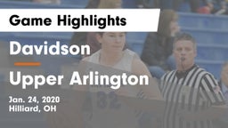 Davidson  vs Upper Arlington  Game Highlights - Jan. 24, 2020