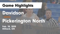 Davidson  vs Pickerington North  Game Highlights - Feb. 28, 2020