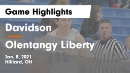 Davidson  vs Olentangy Liberty  Game Highlights - Jan. 8, 2021