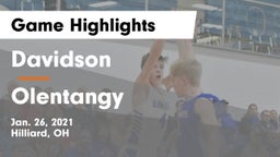 Davidson  vs Olentangy  Game Highlights - Jan. 26, 2021