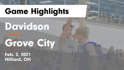 Davidson  vs Grove City  Game Highlights - Feb. 2, 2021
