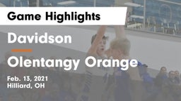 Davidson  vs Olentangy Orange  Game Highlights - Feb. 13, 2021