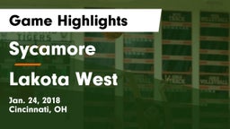 Sycamore  vs Lakota West  Game Highlights - Jan. 24, 2018