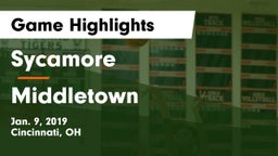 Sycamore  vs Middletown  Game Highlights - Jan. 9, 2019