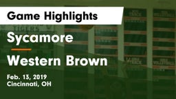 Sycamore  vs Western Brown  Game Highlights - Feb. 13, 2019