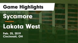Sycamore  vs Lakota West  Game Highlights - Feb. 25, 2019