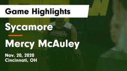 Sycamore  vs Mercy McAuley Game Highlights - Nov. 20, 2020