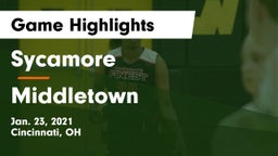 Sycamore  vs Middletown  Game Highlights - Jan. 23, 2021