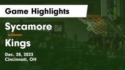 Sycamore  vs Kings  Game Highlights - Dec. 28, 2023