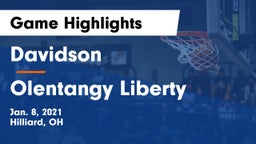 Davidson  vs Olentangy Liberty  Game Highlights - Jan. 8, 2021