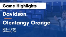Davidson  vs Olentangy Orange  Game Highlights - Dec. 3, 2021