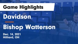 Davidson  vs Bishop Watterson  Game Highlights - Dec. 14, 2021