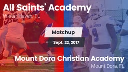 Matchup: All Saints' Academy vs. Mount Dora Christian Academy 2017