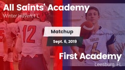 Matchup: All Saints' Academy vs. First Academy  2019