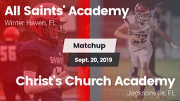 Matchup: All Saints' Academy vs. Christ's Church Academy 2019