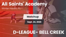 Matchup: All Saints' Academy vs. D-LEAGUE- BELL CREEK 2020