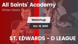 Matchup: All Saints' Academy vs. ST. EDWARDS - D LEAGUE 2020